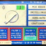 Straalcabinebesturing met touchscreen